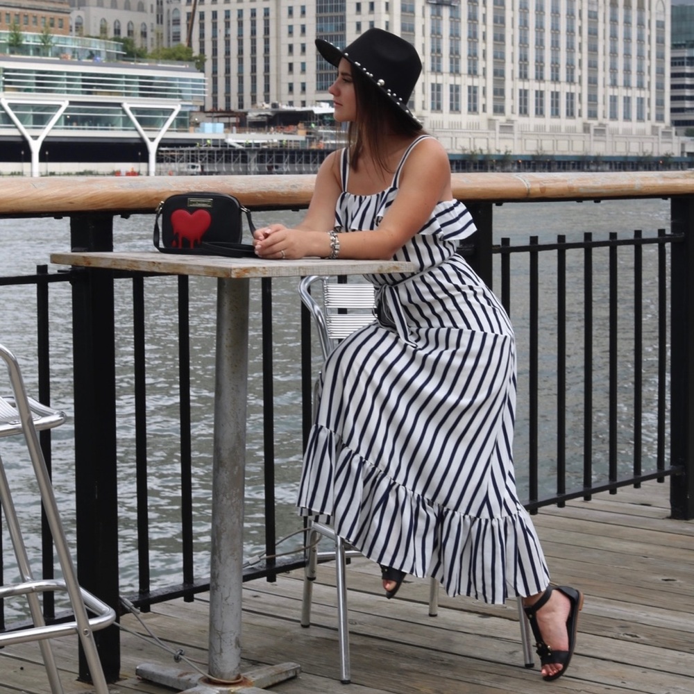 Betsey Johnson Striped Elegant Dress Size 2